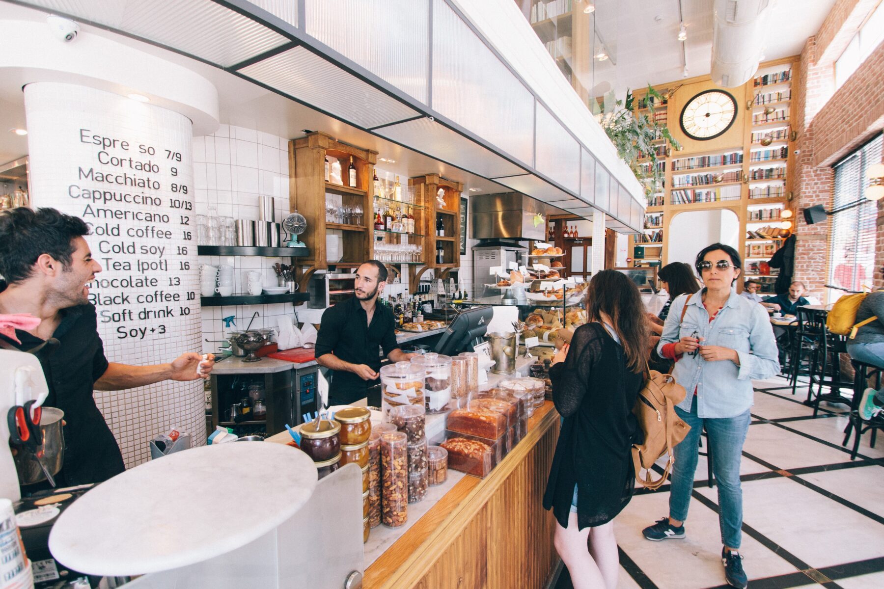 Busy coffee shop