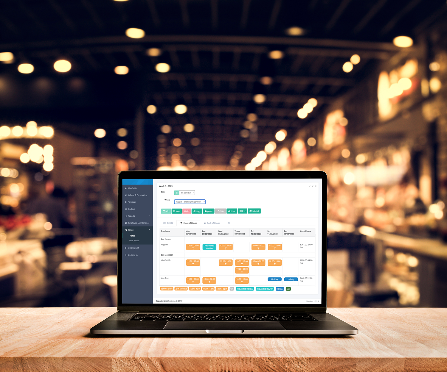 Rota management tool