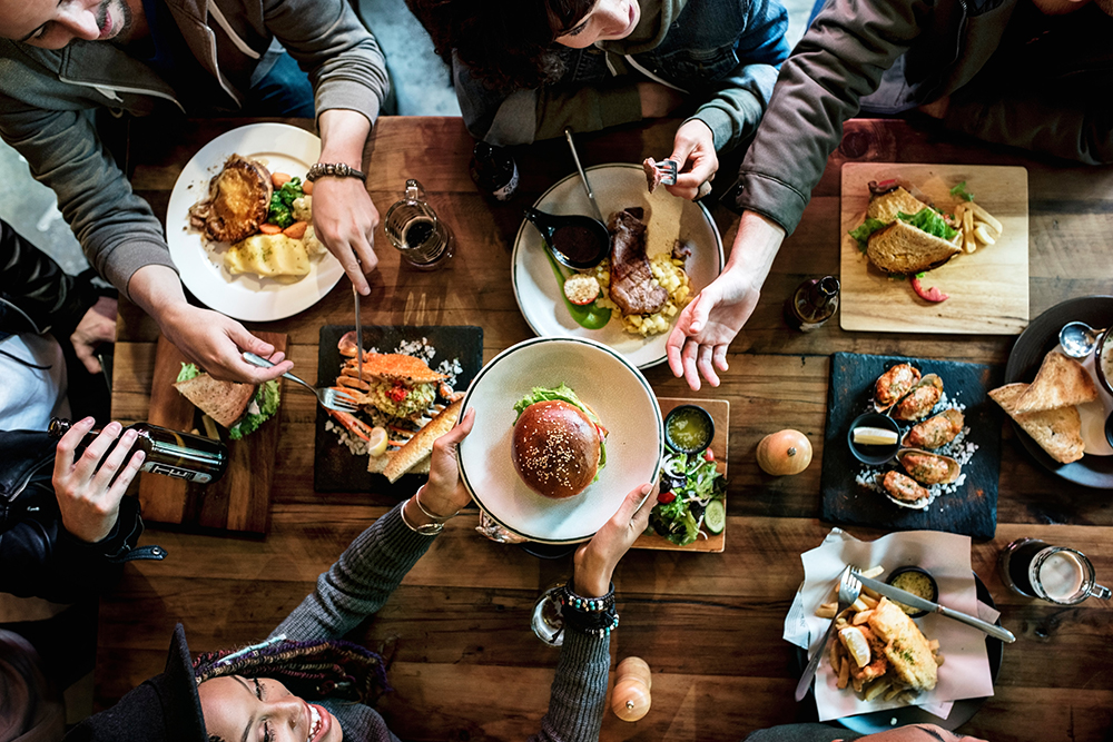 Restaurant food menu